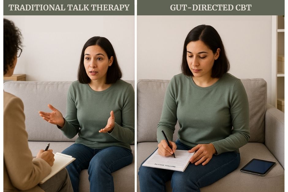 Comparison of general talk therapy and structured gut-focused CBT session for IBS