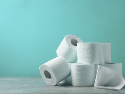 pile of toilet paper