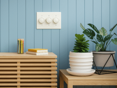 Room with light switches